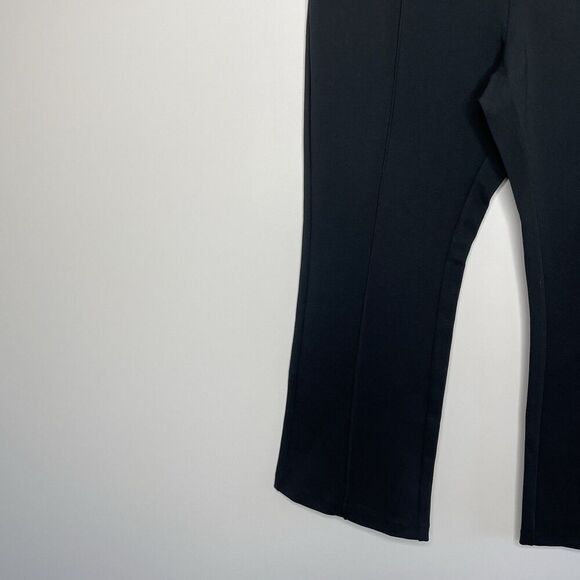 J.CREW Ponte Pants Women 14 Crop Flare NEW Black Stretch BY574 - Picture 4 of 16